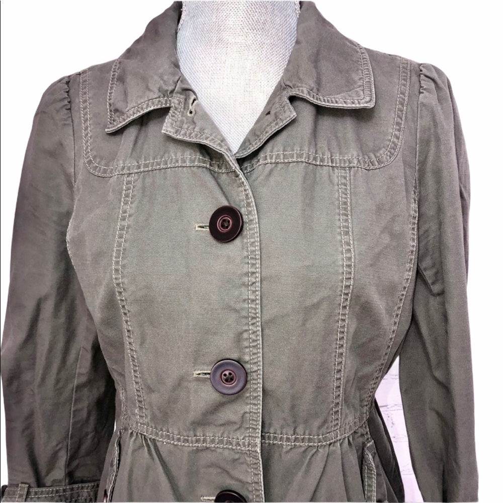 LOFT Twill Peplum Jacket - Picture 2 of 8